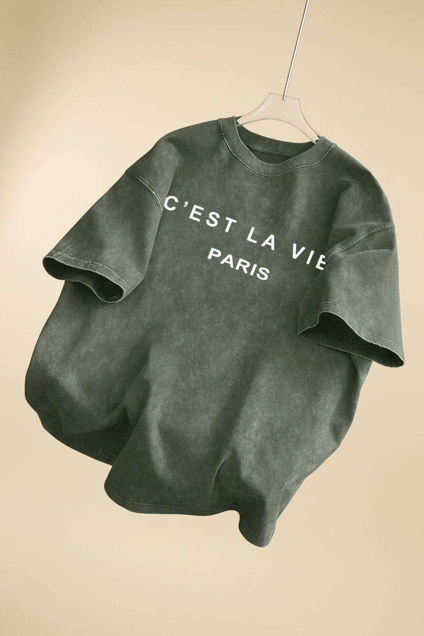 C'Est La Vie Paris Printed